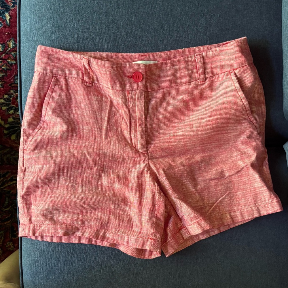 LOFT Pink Bermuda Shorts Soft Lightweight Linen-like